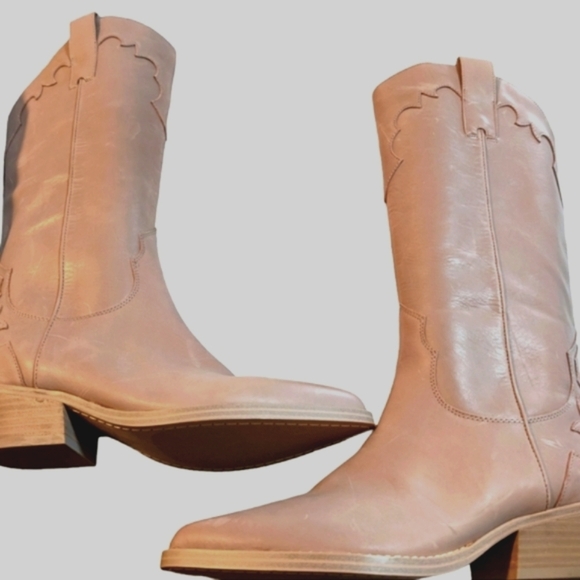 Marc Fisher Hilaria Pointed Toe Western Taupe Boot ...Size 9 - Picture 3 of 9